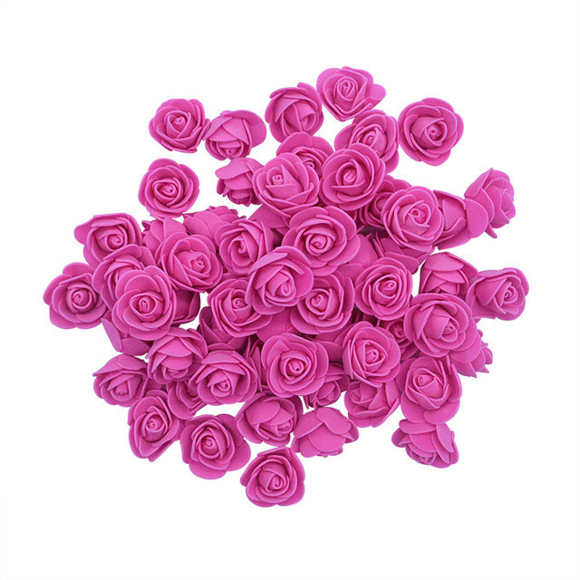 Artificial Rose Head Foam Flower