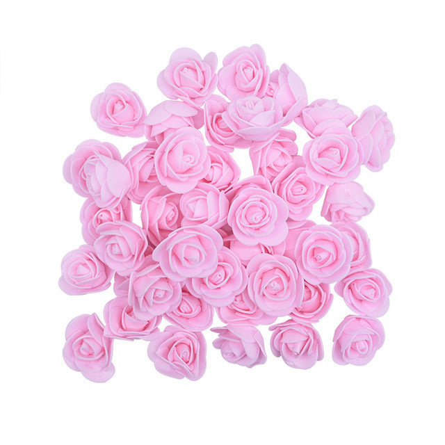 Artificial Rose Head Foam Flower